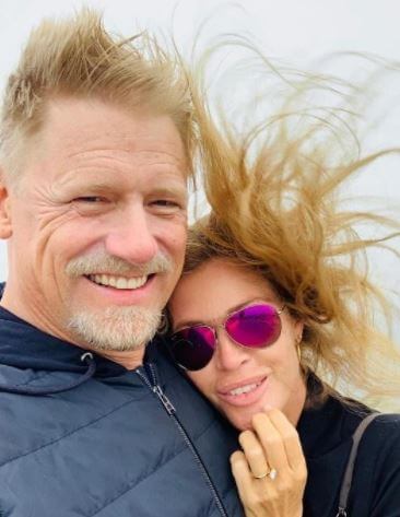 Bente Schmeichel ex-husband with his current wife.